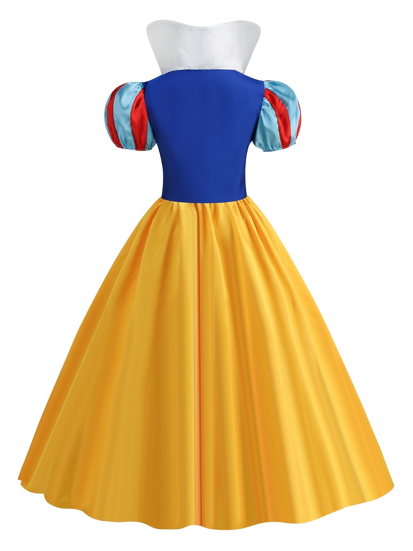 Classic Snow White Halloween Princess Costume with Headwear for Adults