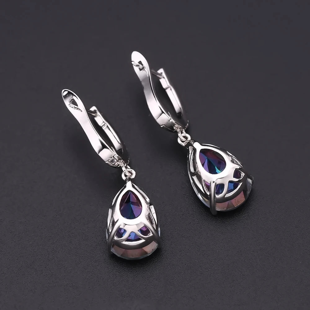 Earrings 925 Sterling Silver Drop For Women Fine Jewelry