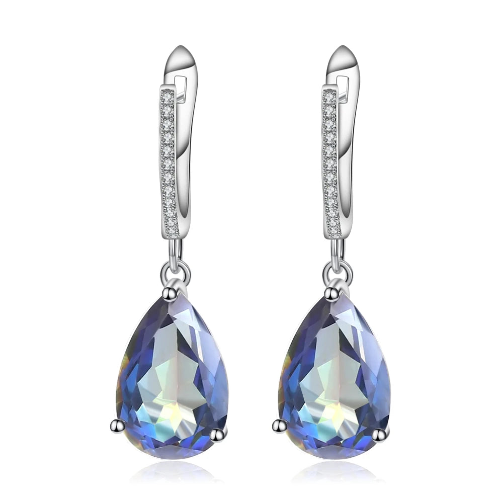 Earrings 925 Sterling Silver Drop For Women Fine Jewelry