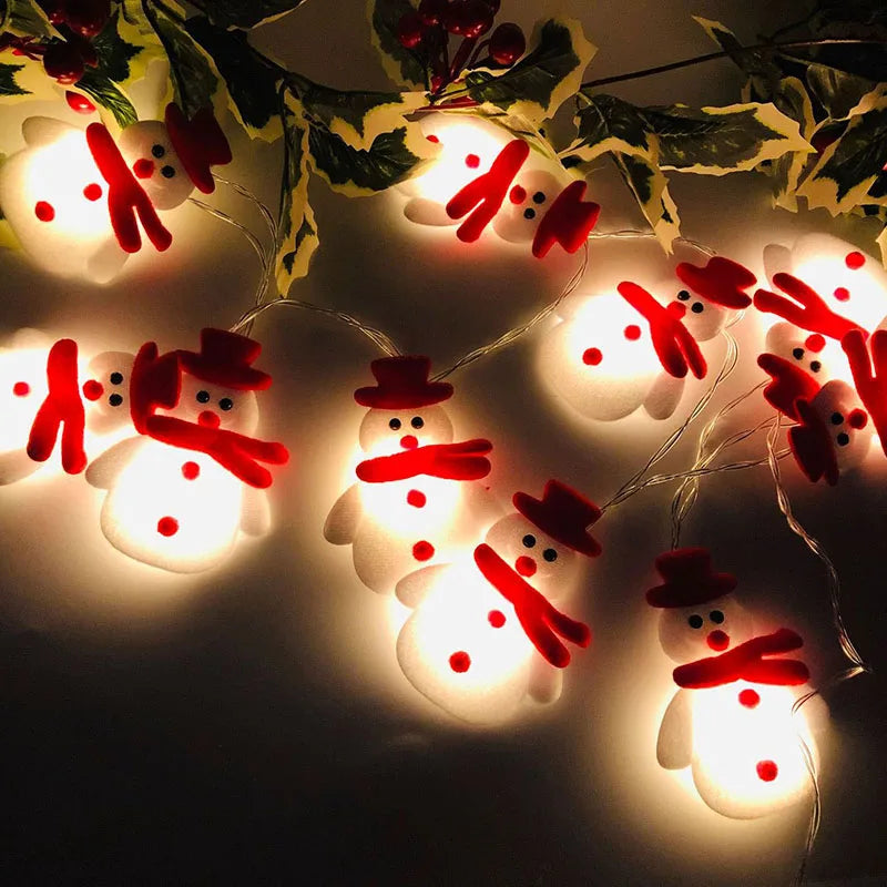 LED Christmas Snowman Lights