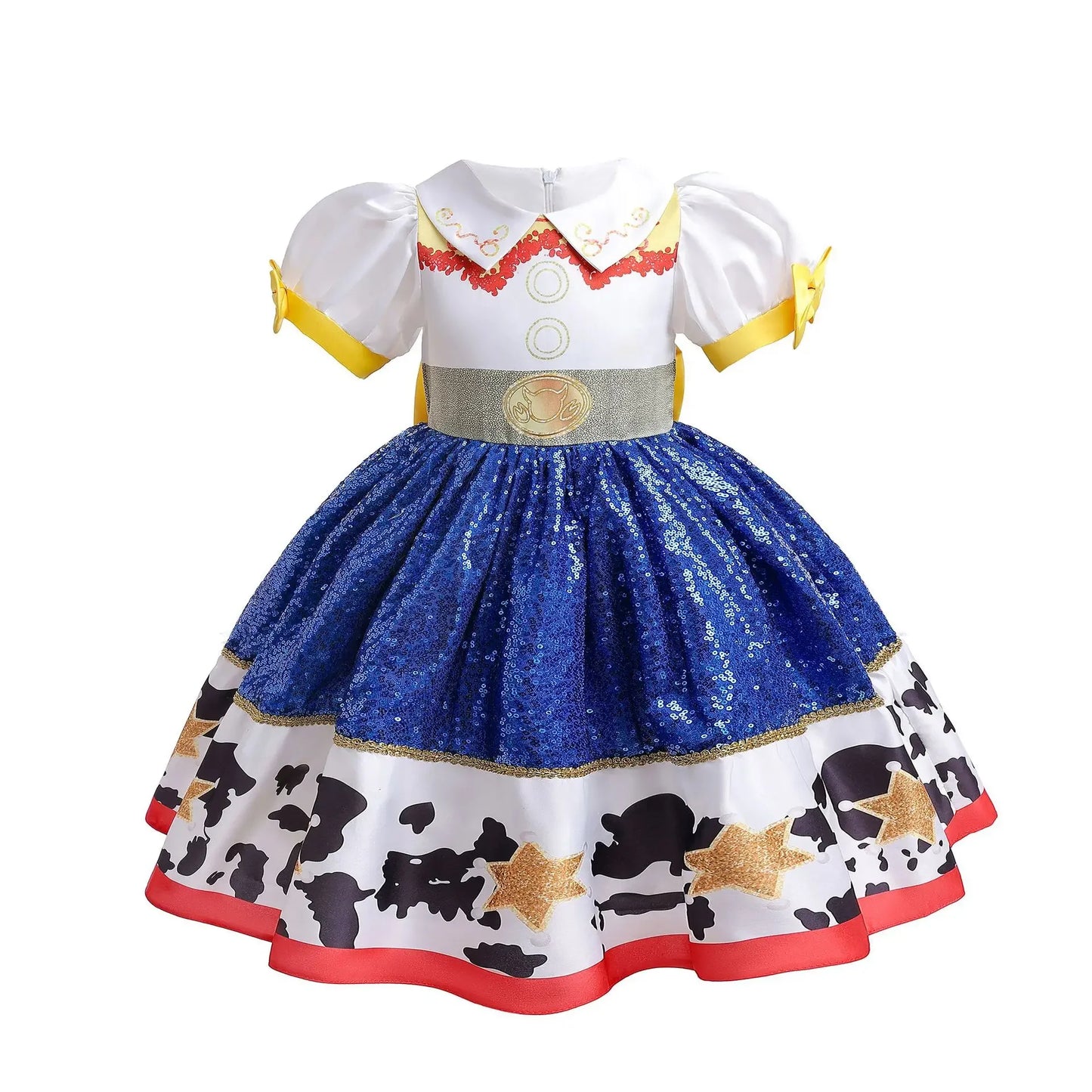 Princess Dress Short sleeve Costume With wig hat