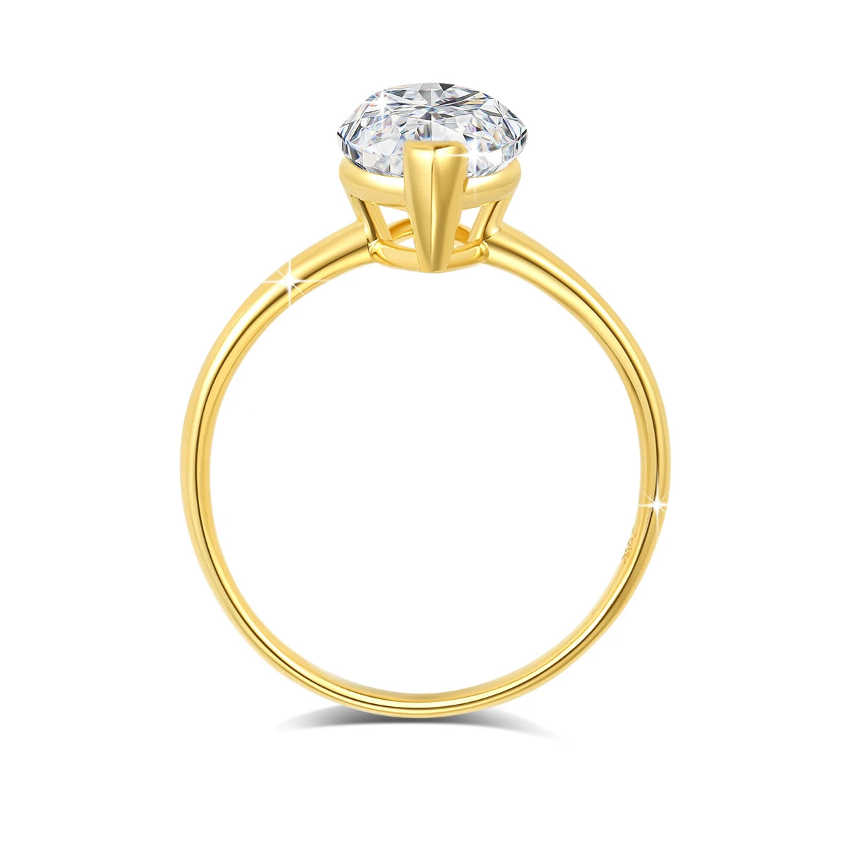 Hollow 14K Gold Engagement Rings