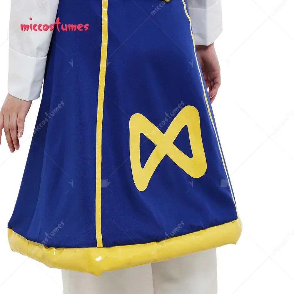 Long Sleeves Suit Costume Outfit with Cloak and Outer Skirt