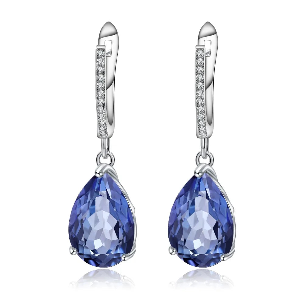Earrings 925 Sterling Silver Drop For Women Fine Jewelry