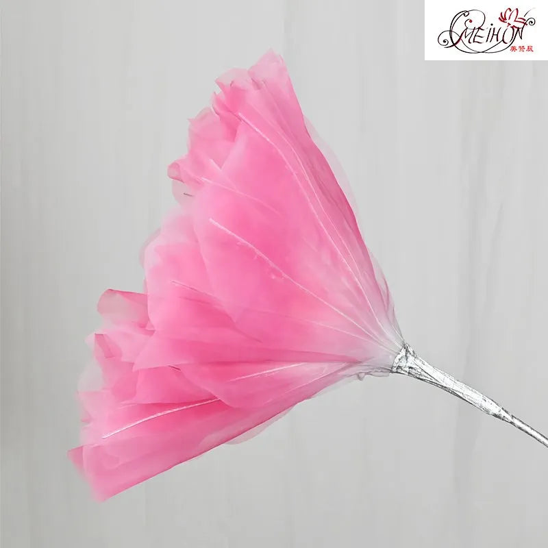 Artificial realistic Silk Poppy Pink Large Flower  