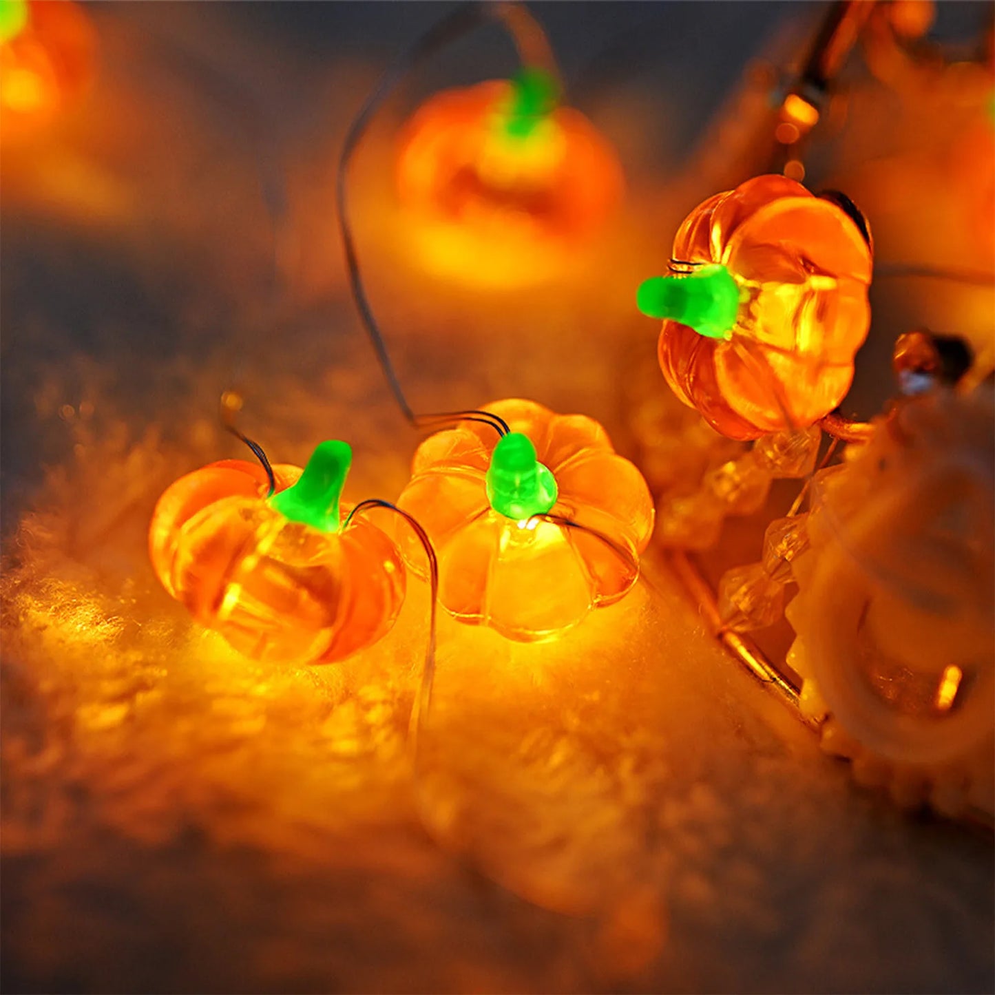 Halloween Pumpkin String Lights