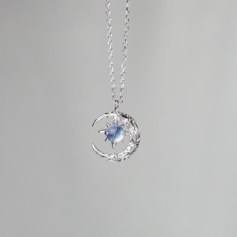 Star Moon Pendant Necklaces