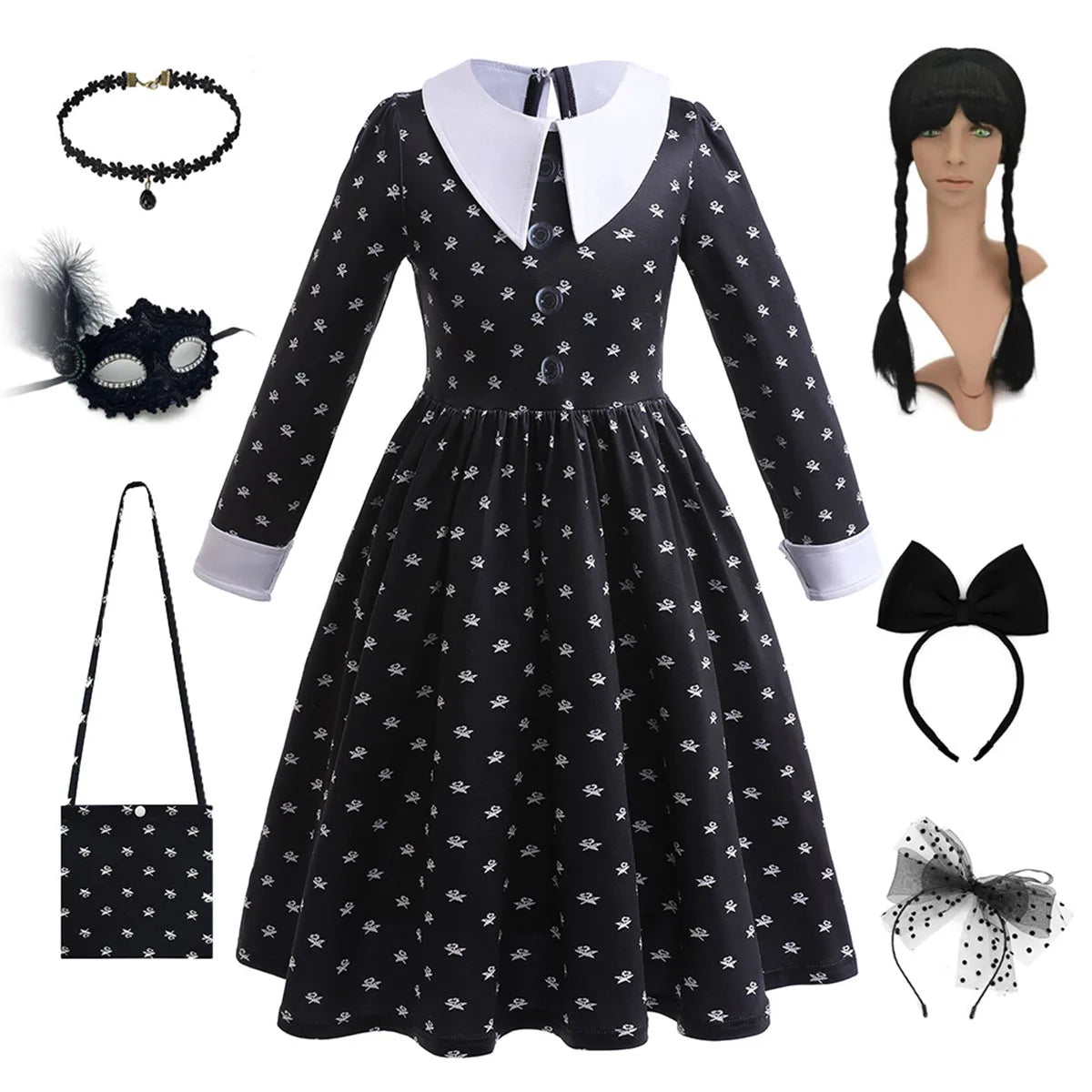 The Addams Family Wednesday Halloween Dress